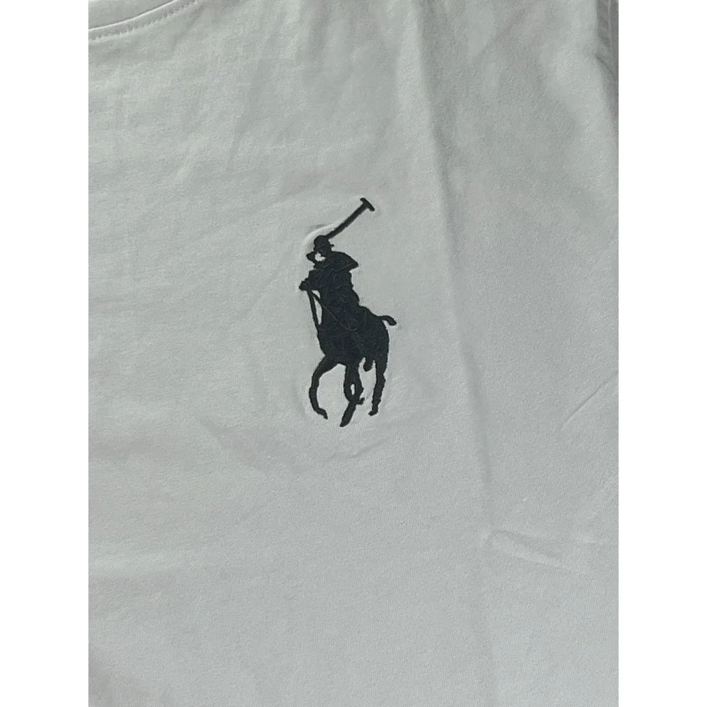 Polo Ralph Lauren Big Pony Cotton T-Shirt Mens Size Large White Short Sleeve #3